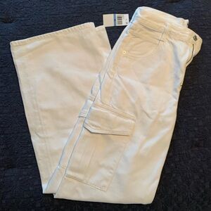 Agolde Minka Cargo Jeans in Milkshake